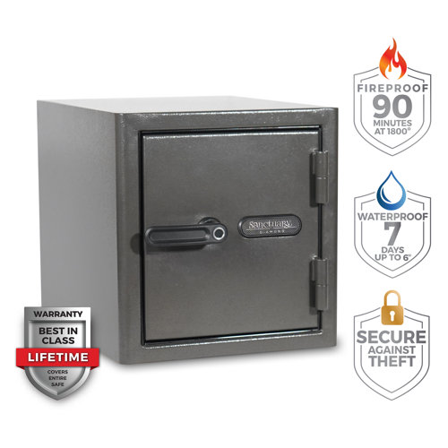 Sanctuary Diamond Fireproof and Waterproof Security Safe with Biometric